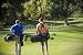 Wallmonkeys Peel and Stick Wall Decals - Golfers Walking on the Golf Course - Removable Graphic