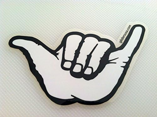 Hang Loose Shaka Brah "Large" Surfing Sticker Decal