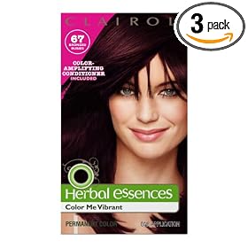 Clairol Herbal Essence Color, 067 Dark Burgundy Brown-bronzed Rubies (Pack of 3)
