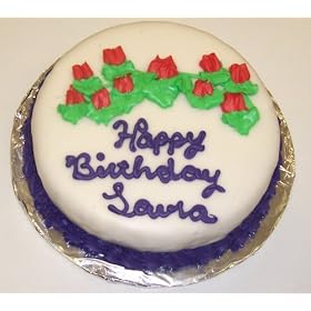 Chocolate Apricot Chocolate Chip Lovers Cake Topped with White Chocolate Purple Trim and...