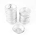 Uxcell 158 Kitchen Baking Circular Egg Tart Tins Cake Cups 240 Pcs Silver Tone (Pack of 40)