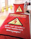 Produkt-Bild: VORSICHT blankliegende Nerven Bettw&auml;sche Rahmenlos NEU