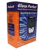 Gluco Perfect Perfect2 Blood Glucose Monitoring System Meter DIA-2828 for Diabetic Control