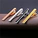 Tie Clips Set, Men 4Pcs Regular Tie Bar Tie Slide Accessories Wedding Anniversary Groom Gift