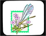 Mouse Pad with insect, flying, bug, dragonfly, flower, wings
