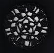 Black Star Pattern Crocheted Hair Bun Cover- LARGE