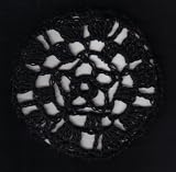 Black Star Pattern Crocheted Hair Bun Cover- MEDIUM