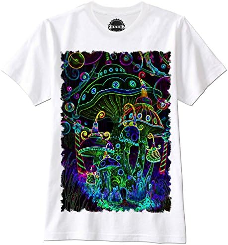PSHIRTZ T-SHIRT Magic Mushrooms Shrooms Psychedelic Trippy Acid LSD MDMA, XL
