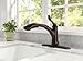Delta Linden Oil Rubbed Bronze Kitchen Faucet with Pull-Out Sprayer, Contemporary Single Hole Kitchen Sink Faucet, Single Handle, Venetian Bronze 4353-RB-DST
