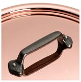 Mauviel Cuprinox Extra-Thick 2.5 mm 0.8-Quart Saucepan with Lid