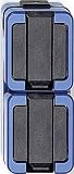 Merten 229286 SCHUKO-Doppel-Steckdose, senkrecht, blau, SCHLAGFEST