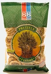 Beigel Beigel Pretzels, Sesame Rings, 200 Grams (Pack of 24)