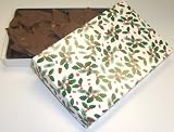 Scott's Cakes 1 lb. Milk Chocolate Almond Bark in a Holly Box