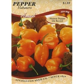Livingston Seed Co. 4609 Pepper - Habanero Seed Packet