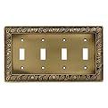 Paisley Quad Switch Wall Plate