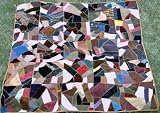 Antique Crazy Quilt with Embroidery