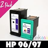 2 pk HP 96 97 Ink Cartridge C8767WN C9363WN HP96 HP97 For OfficeJet 7210 7210v 7210xi 7410 7410xi 7310 7310xi Deskjet 5940 5940xi 5740 5740xi 5743 5745 5748 6520 6520xi 6540 6540dt 6540xi 6620 6830v 6620 6830 6840 6840dt 6840xi 6940 6940dt 6980 6980dt 9800 9800d 6988 6988dt 460 460c 460wbt 460wf PhotoSmart 2613 8750xi 2610v 2608 8750gp 8758 2610 8150 8150v 8150xi 8450 8450xi B8350 2605 8750 8753 PSC 1600 51BKAd9bCML. SL160 2 pk HP 96 97 Ink Cartridge C8767WN C9363WN HP96 HP97 For OfficeJet 7210 7210v 7210xi 7410 7410xi 7310 7310xi Deskjet 5940 5940xi 5740 5740xi 5743 5745 5748 6520 6520xi 6540 6540dt 6540xi 6620 6830v 6620 6830 6840 6840dt 6840xi 6940 6940dt 6980 6980dt 9800 9800d 6988 6988dt 460 460c 460wbt 460wf PhotoSmart 2613 8750xi 2610v 2608 8750gp 8758 2610 8150 8150v 8150xi 8450 8450xi B8350 2605 8750 8753 PSC 1600