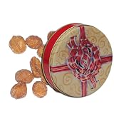 1 and 1/2 lb Honey Roasted Peanuts Tin - Red Bow