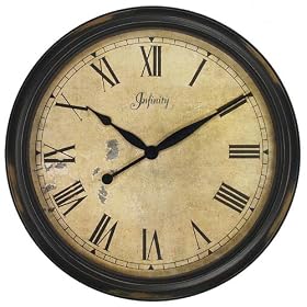 Infinity Instruments 24-Inch Resin Wall Clock