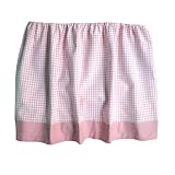 Tadpoles Basics Pink Gingham Crib Skirt