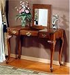 Jamestown Landing Vanity Table Lightly distressed Deep Cherry Finish By Powell Furniture