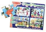 Deluxe Four Seasons Cardboard Floor Puzzles - Set of 4