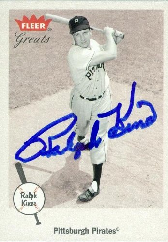 Ralph Kiner Autographed/Hand Signed MLB Baseball Card (Pittsburgh Pirates) 2002 Fleer Greats #94