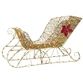 Gold String Lighted Sleigh - 42"
