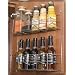 Kitchen 2 -tier door mounted storage rack