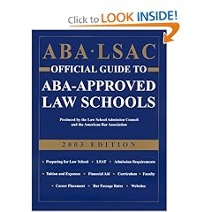 ABA LSAC Official Guide to ABA-Approved Law Schools, 2003 (Aba Lsac Official Guide to Aba Approved Law Schools)