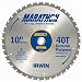 Irwin Industrial Tools 14070 10-Inch 40-Teeth 5/8-Inch Arbor Miter and Table Saw Blade