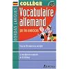 Bordas langues : Vocabulaire allemand par les excercices, coll�ge