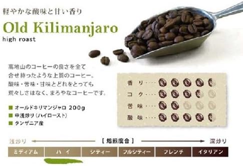 Kokuteru Hall Old Kilimanjaro beans 200g