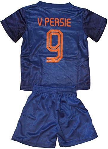 2014 Van Persie 9 Away Holland Football Soccer Kids Jersey & Short