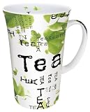Konitz Tea Collage Mega 19-Ounce Mug, White/Green