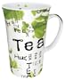 Konitz Tea Collage Mega 19-Ounce Mug, White/Green