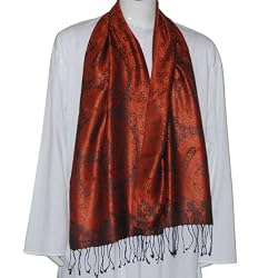 Mens Accessory Handmade Silk Scarf 10x78 inches