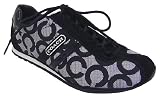 Coach Kathleen Op Art Black White Sneakers