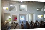 40 Inch Box Canvas Print (101cm) Interior of the Chapel designed by Le Corbusier at Ronchamps from Robert Harding