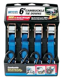 Highland 92106 6' Cambuckle Tie Down - Pack of 4