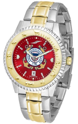 U.S. Coast Guard MILITARY Mens Two-Tone Anochrome Watch
