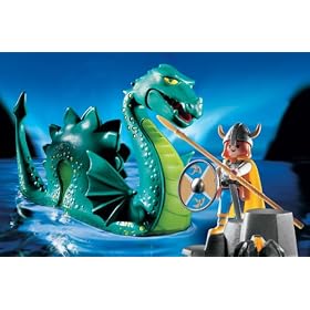 Sea Serpent & Viking