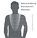 jonline24h Mens Womens Black Braided Leather Cord Rope Necklace Chain Stainless Steel Clasp, 4mm, 14-30 inch(24)