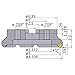 Mitsubishi Materials WSX445UR0808MN WSX445 Series Arbor Face Milling Cutter Without Coolant, Right Hand, 45? Angle, 8 Teeth, 8" Cutting Dia, 2.5" Fixing Part Depth
