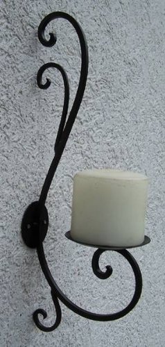 Wandkerzenhalter aus Gußeisen 46 cm