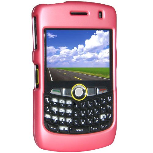 Amzer Rubberized Snap On Case for BlackBerry Curve 8350i (Bubble Gum Pink)