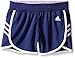 adidas Big Girls' Ultimate 3 Stripe Knit Short, Raw Purple/Purple Glow, X-Large/16