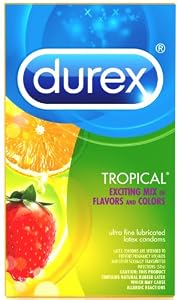 Durex Tropical Flavors Flavored Premium Condoms, 1000 Count
