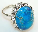 Fabulous Sea Sediment Jasper Sterling Silver Ring size8 1/2 - 6.10g of pure 925 Sterling Silver with Sea Sediment Jasper 5/8, 3/4, 3/8 inch - entirely handmade by the most gifted artisans - one of a kind world wide item, only 1 piece available