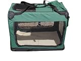 Faltbare Transportbox Hundebox Faltbox S grün 49,5 x 35 x 35cm